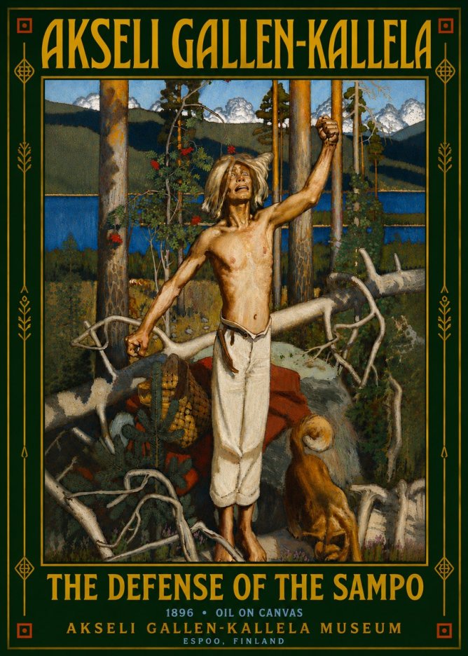Akseli Gallen-Kallela The Defense of the Sampo No6 - Poster