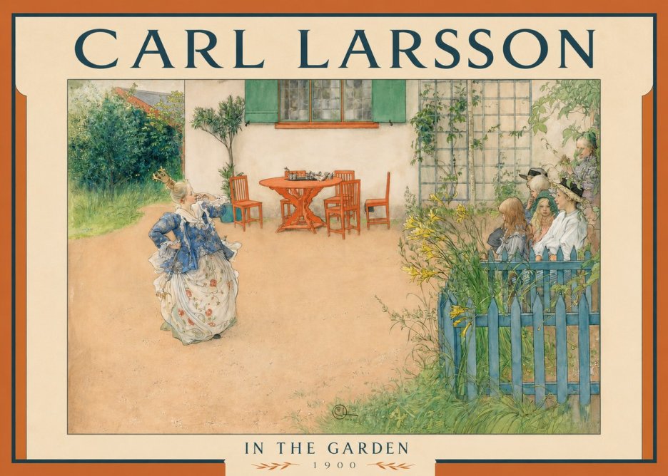 Carl Larsson In the Garden No2 - Poster