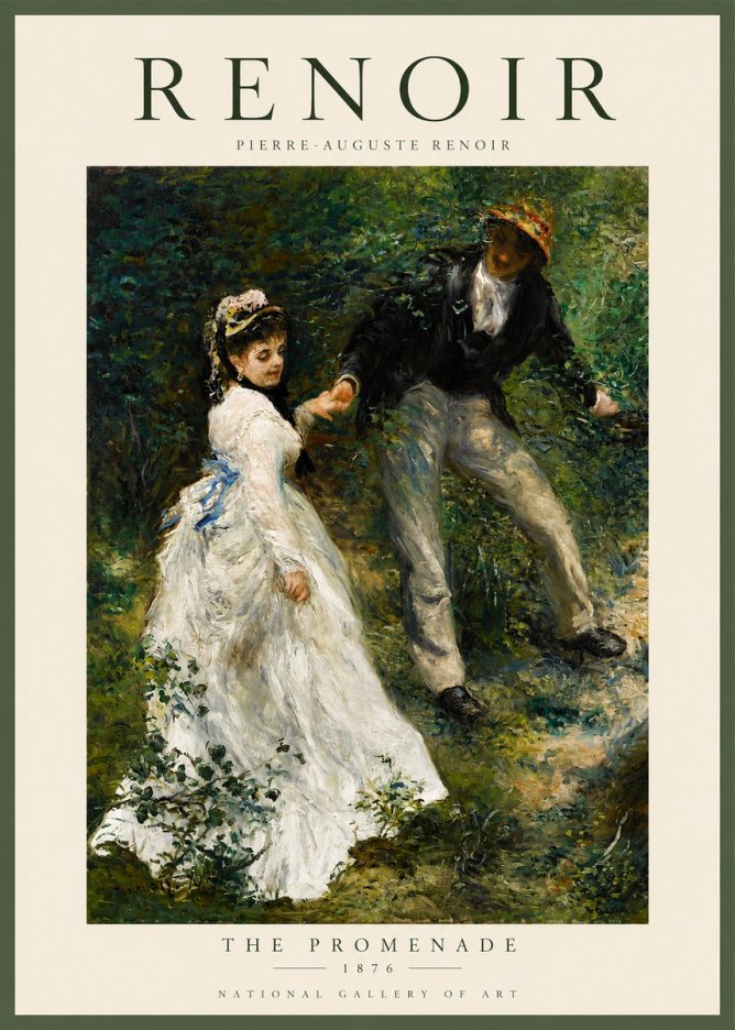 Renoir The Promenade No2 - Poster