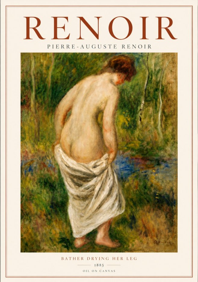 Renoir Young Bather No5 - Poster