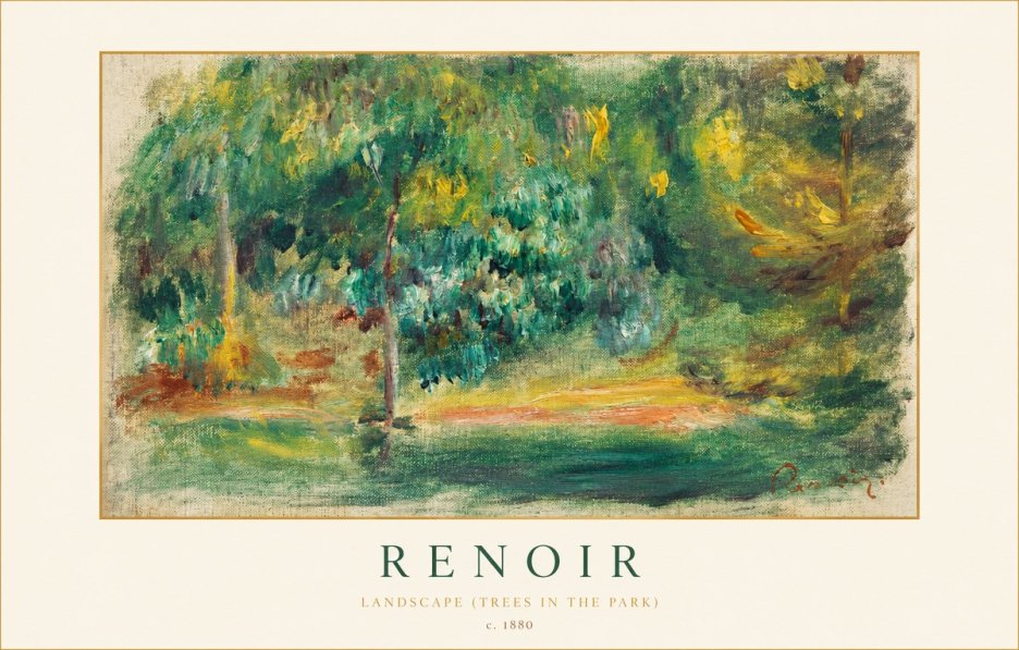 Renoir Landscape (Trees in the Park) No1 - Poster