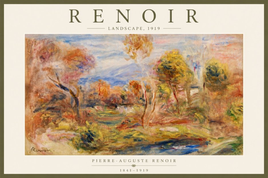 Renoir Landscape No4 - Poster