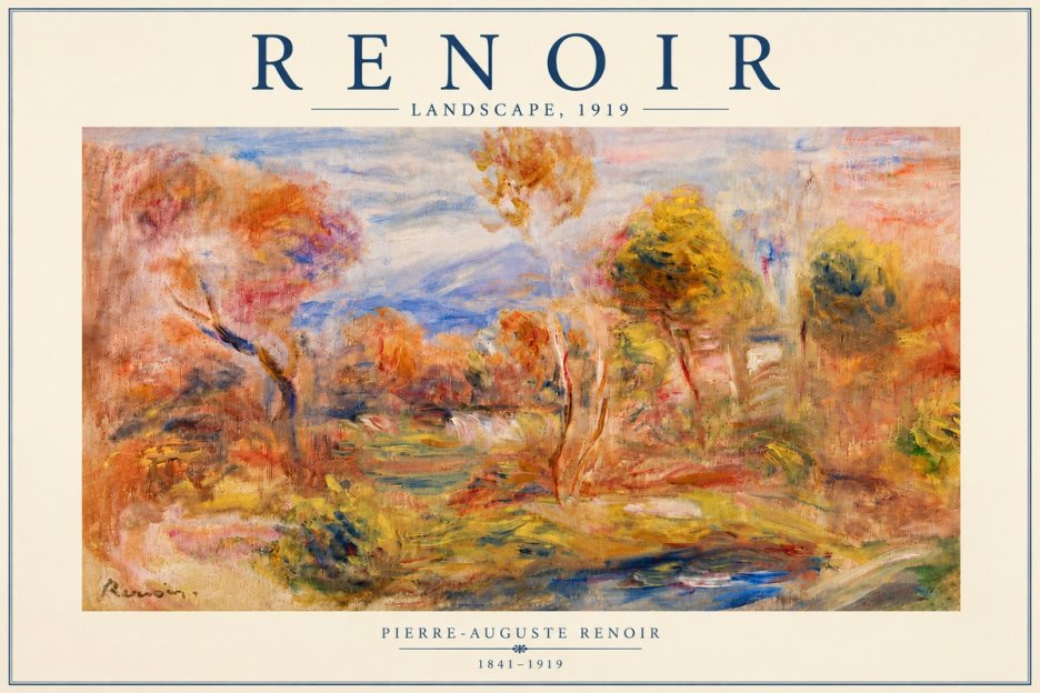 Renoir Landscape No5 - Poster