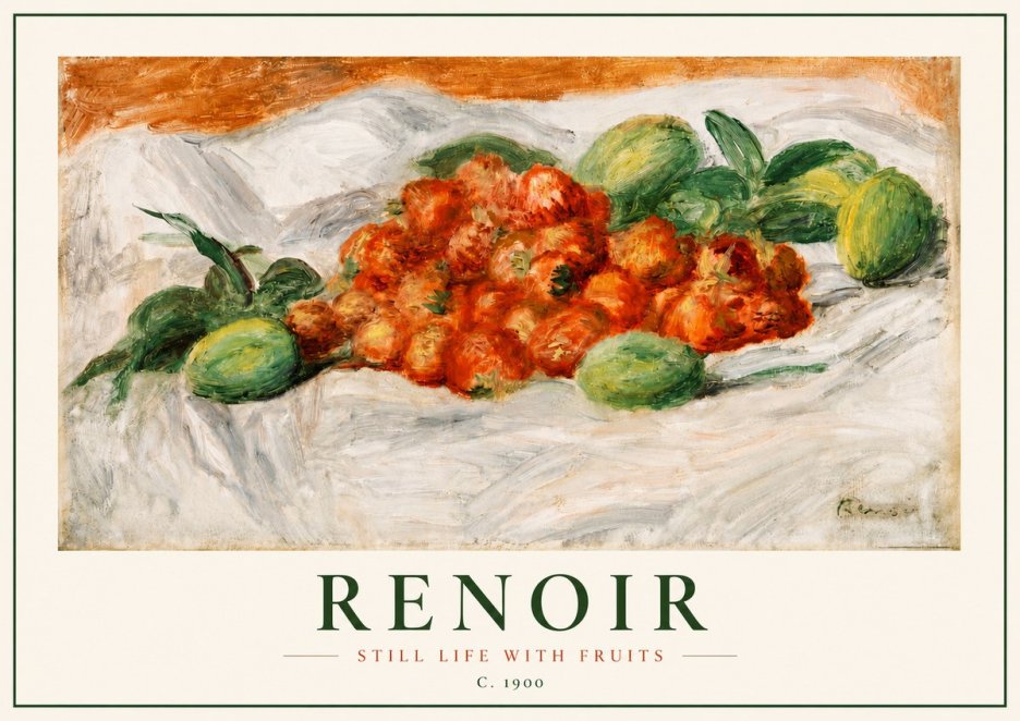 Renoir Still Life with Fruits No3 - Poster