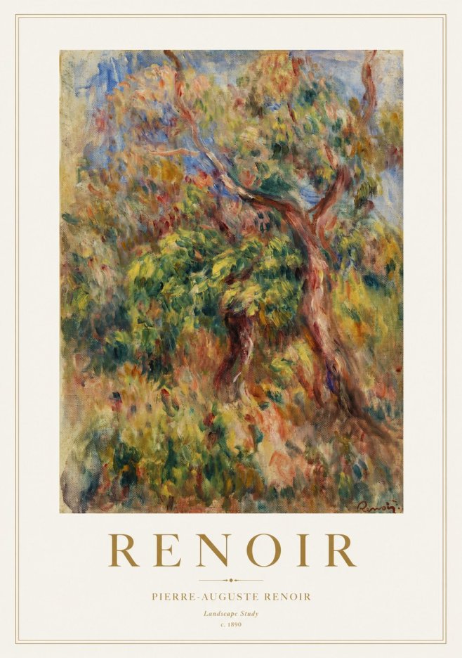 Renoir Landscape Study No1 - Poster
