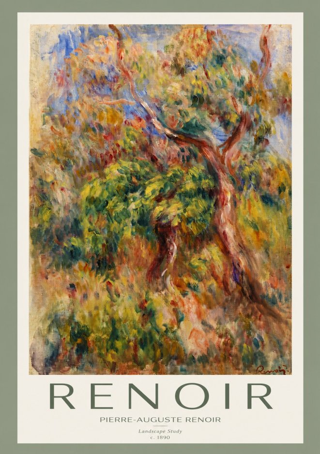 Renoir Landscape Study No2 - Poster