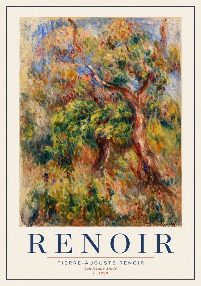 Renoir Landscape Study No3 - Poster