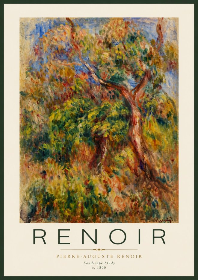 Renoir Landscape Study No5 - Poster