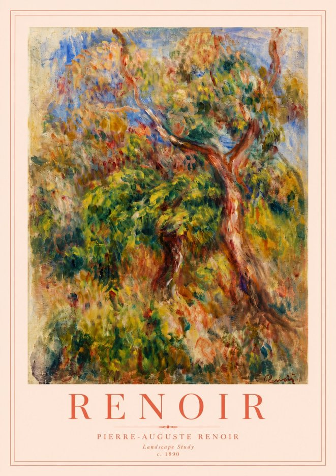 Renoir Landscape Study No6 - Poster