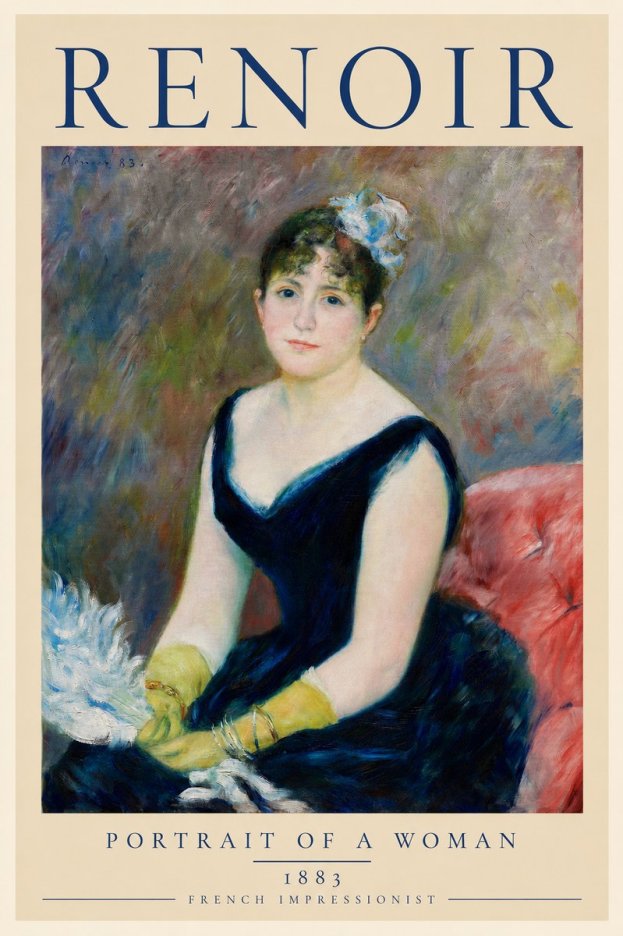 Renoir Portrait of a Woman I No2 - Poster