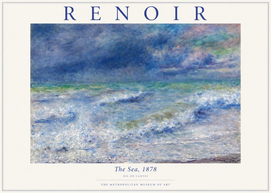Renoir The Sea No3 - Poster