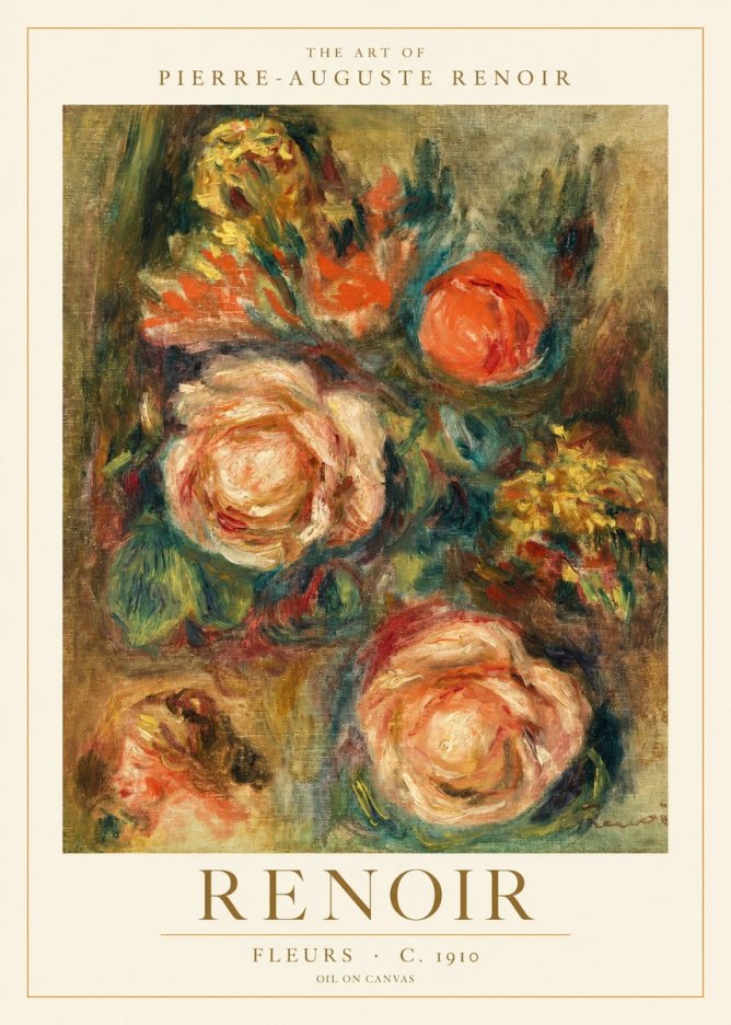Renoir Fleurs No1 - Poster