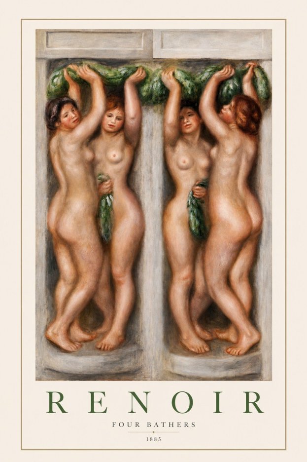 Renoir Four Bathers No2 - Poster