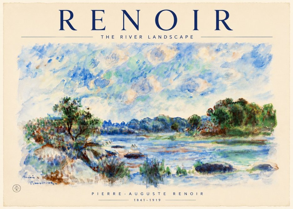 Renoir The River Landscape No6 - Poster
