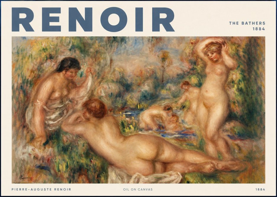 Renoir The Bathers I No2 - Poster