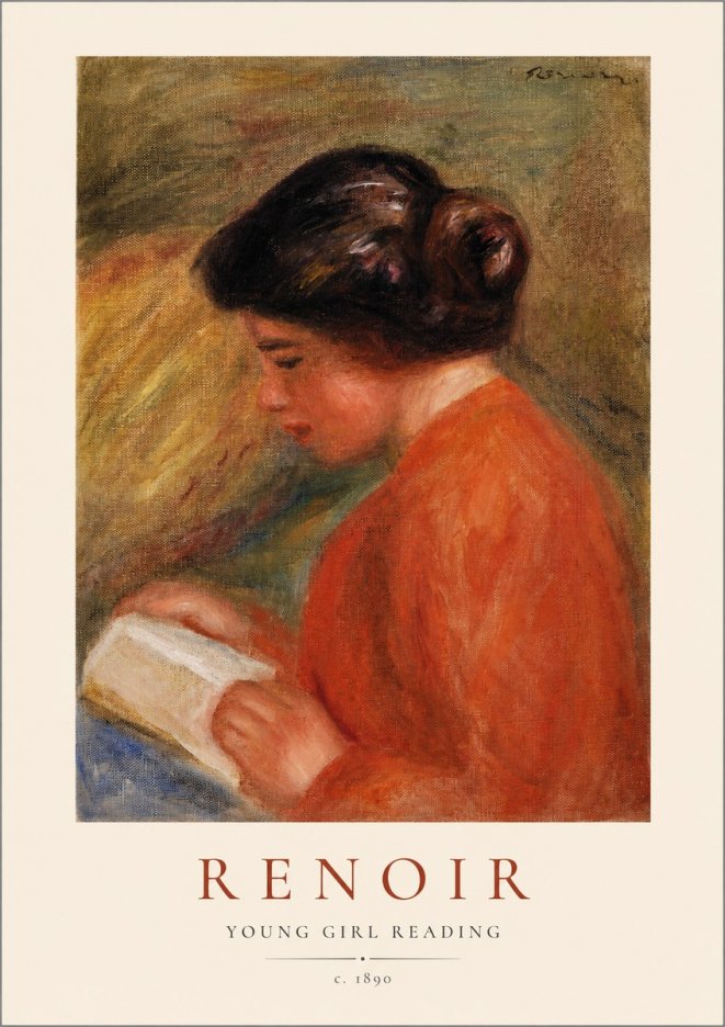 Renoir Young Girl Reading I No1 - Poster