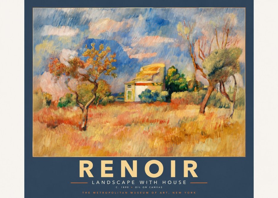 Renoir Landscape with House III No2 - Poster