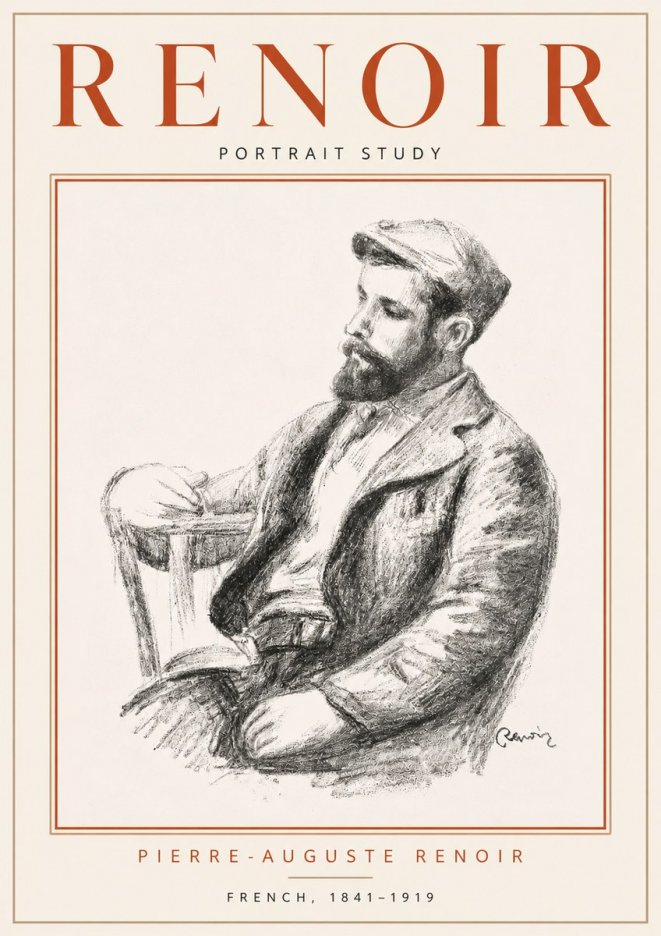 Renoir Portrait Study II No4 - Poster