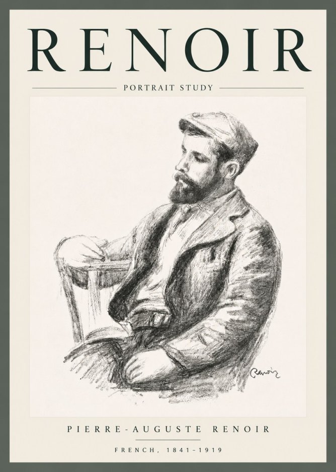 Renoir Portrait Study II No6 - Poster