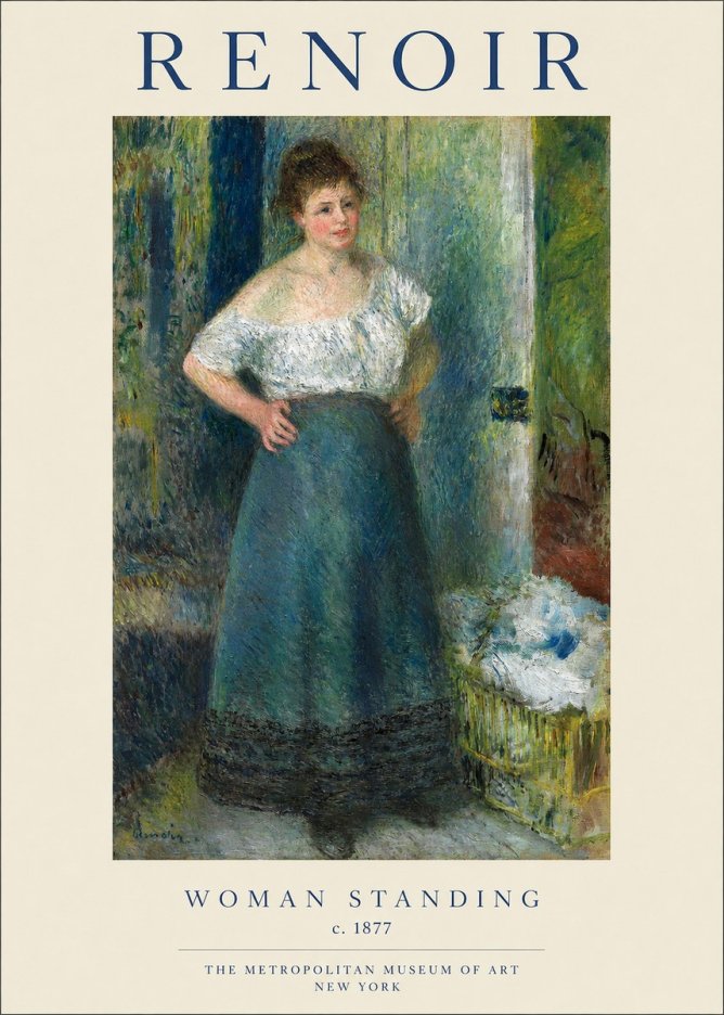 Renoir Woman Standing No1 - Poster