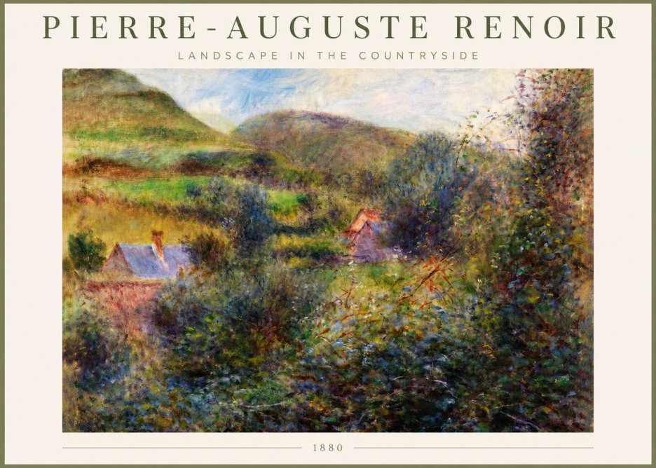 Renoir Landscape in the Countryside No3 - Poster