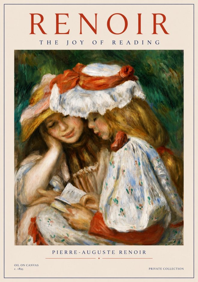 Renoir The Joy of Reading No4 - Poster