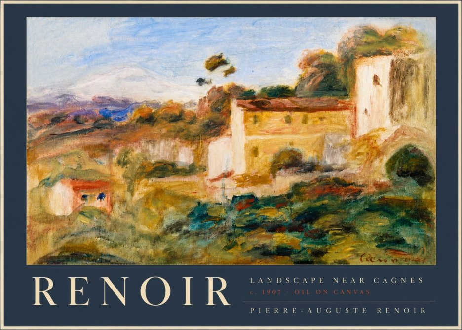 Renoir Landscape Near Cagnes II No2 - Poster