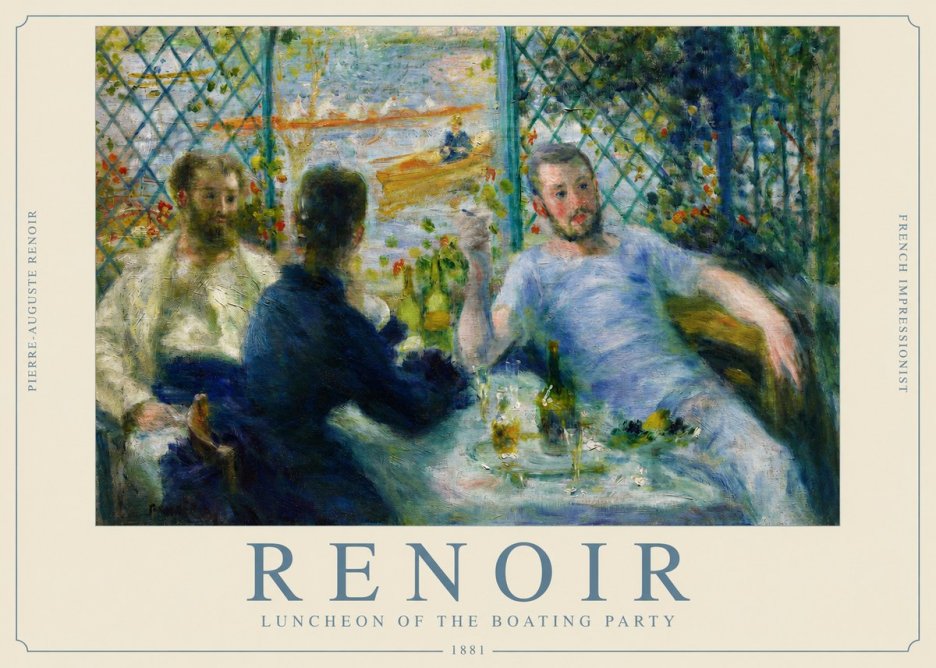 Renoir Luncheon of the Boating Party No2 - Poster