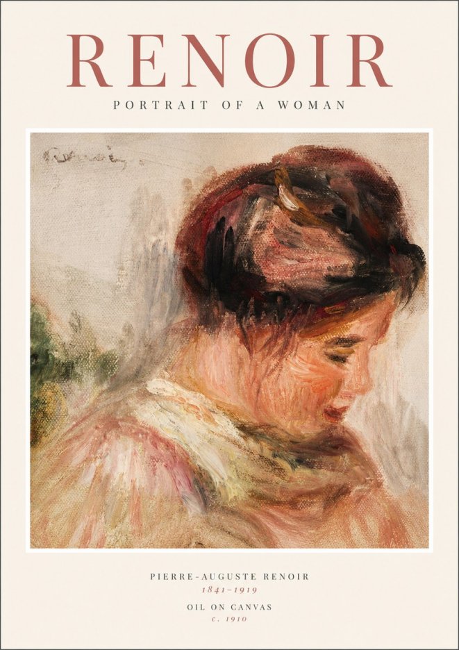 Renoir Portrait of a Woman II No1 - Poster