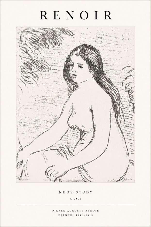 Renoir Nude Study No1 - Poster
