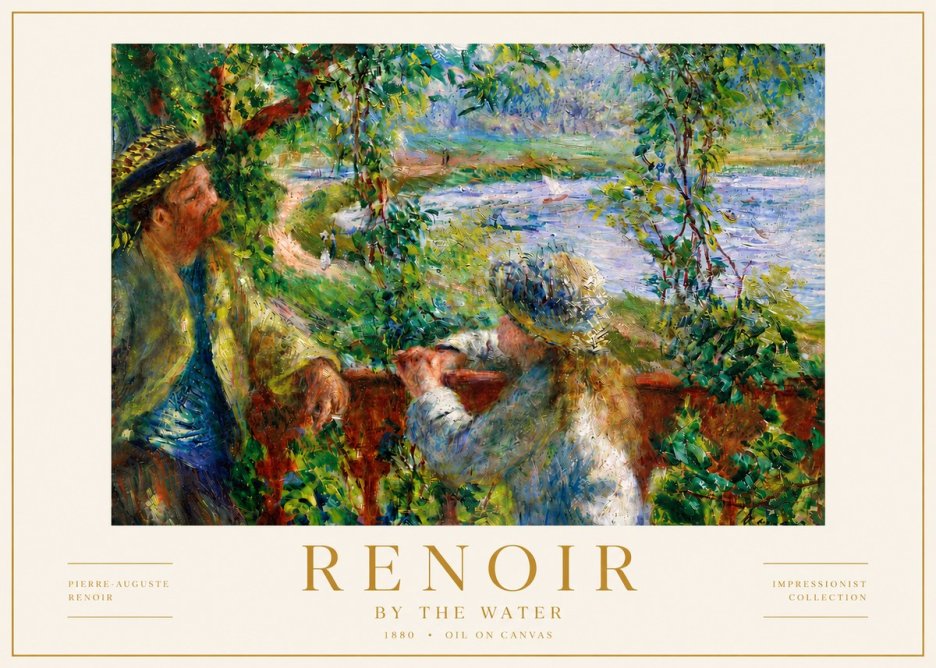 Renoir By the Water No5 - Poster
