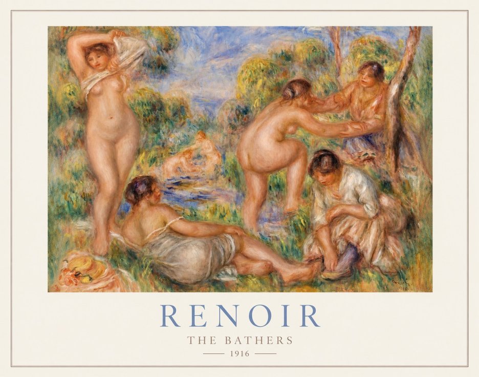Renoir The Bathers III No1 - Poster