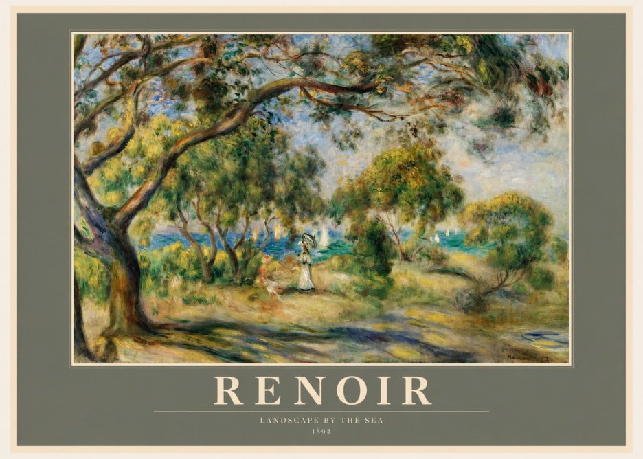 Renoir Landscape Near Cagnes IV No2 - Poster