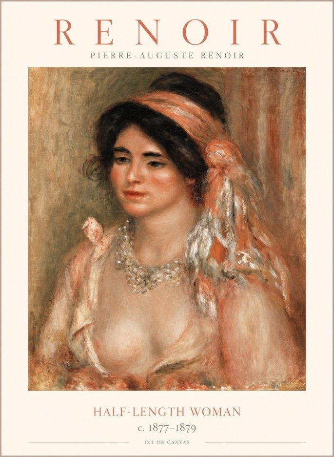 Renoir Half-length Woman No1 - Poster