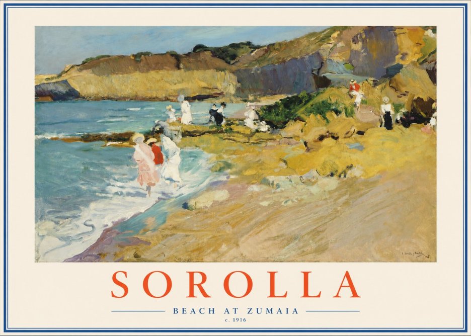 Sorolla Beach at Zumaia No2 - Poster