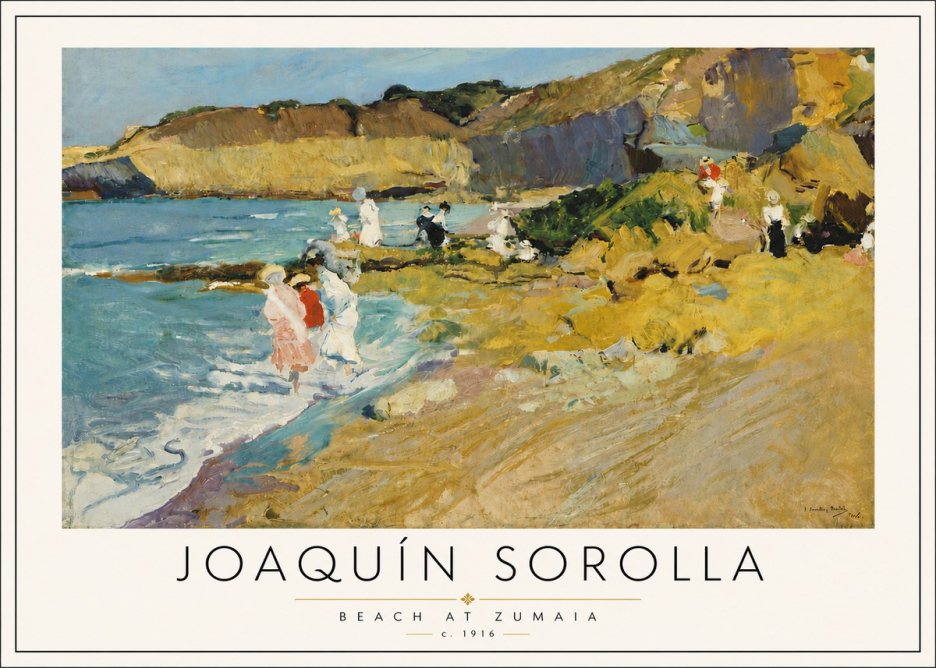 Sorolla Beach at Zumaia No6 - Poster