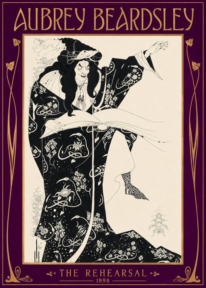 Aubrey Beardsley The Rehearsal No2 - Poster