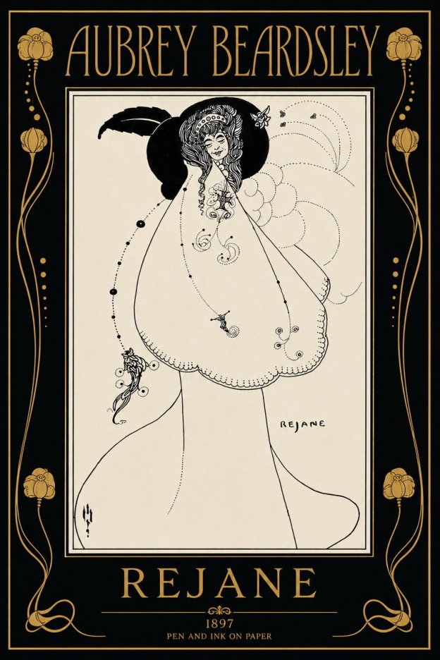 Aubrey Beardsley Rejane I No5 - Poster
