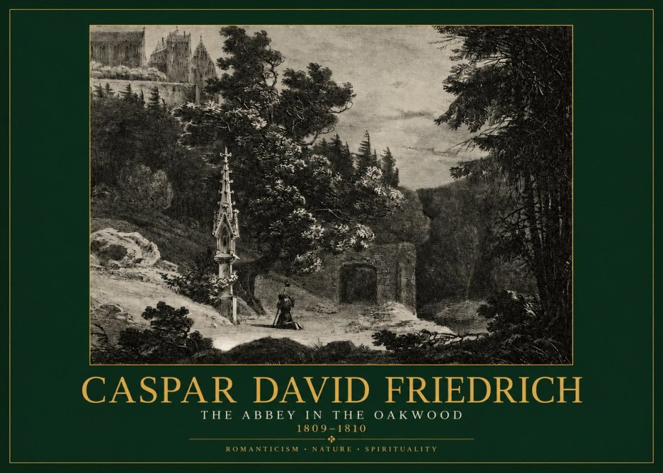 Caspar David Friedrich The Abbey in the Oakwood No2 - Poster