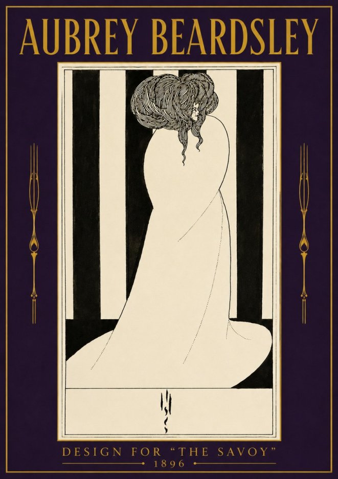 Aubrey Beardsley One of Six Designs for 'the Savoy' No3 - Poster