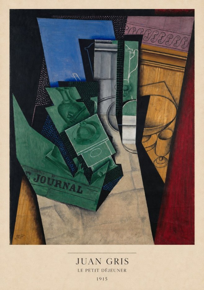 Juan Gris Le Petit Déjeuner No6 - Poster