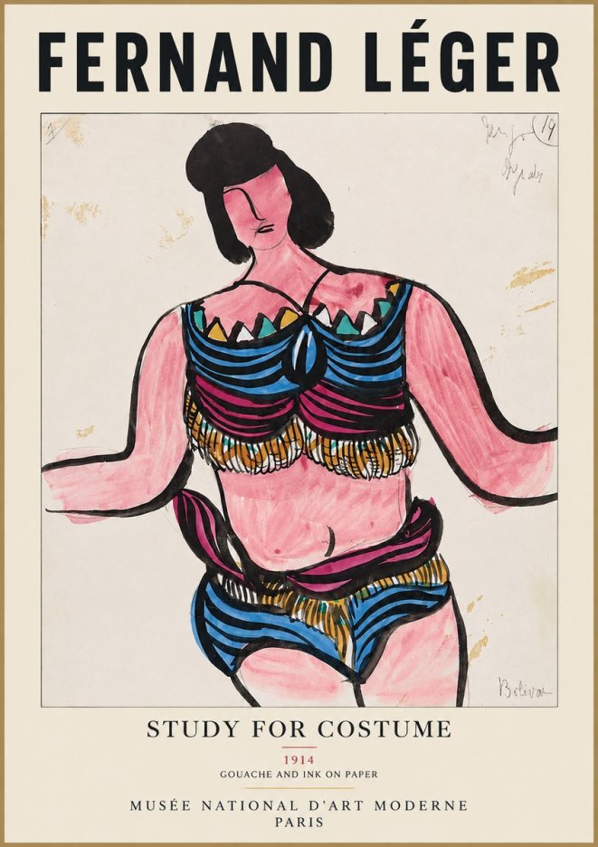 Fernand Léger Bolivian No3 - Poster