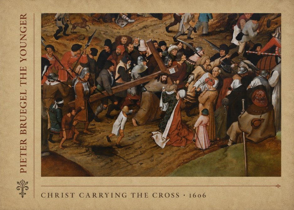 Pieter Bruegel Christ Carrying the Cross II No5 - Poster