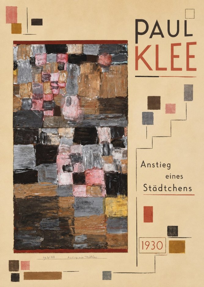 Paul Klee Anstieg Eines Städtchens No5 - Poster