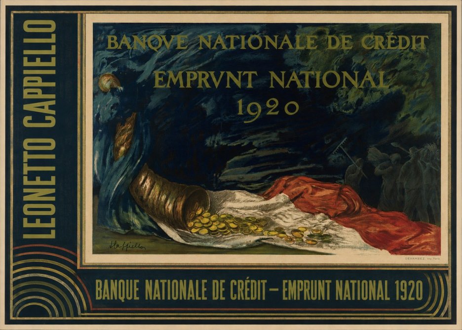 Leonetto Cappiello Banque Nationale De Crédit - Emprunt National 1920 No4 - Poster