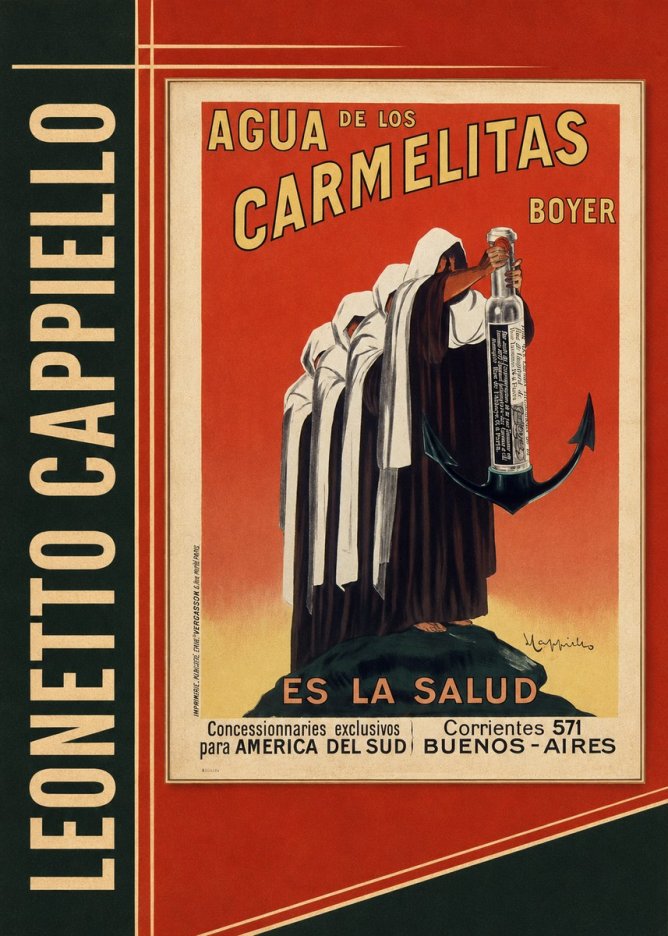 Leonetto Cappiello Agua De Los Carmelitas Boyer No2 - Poster