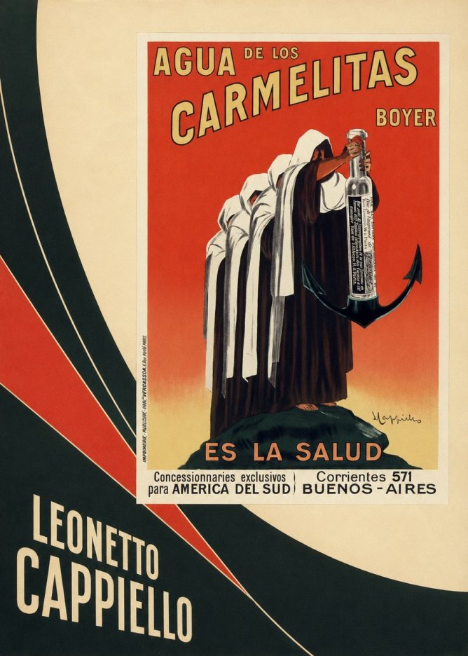 Leonetto Cappiello Agua De Los Carmelitas Boyer No4 - Poster