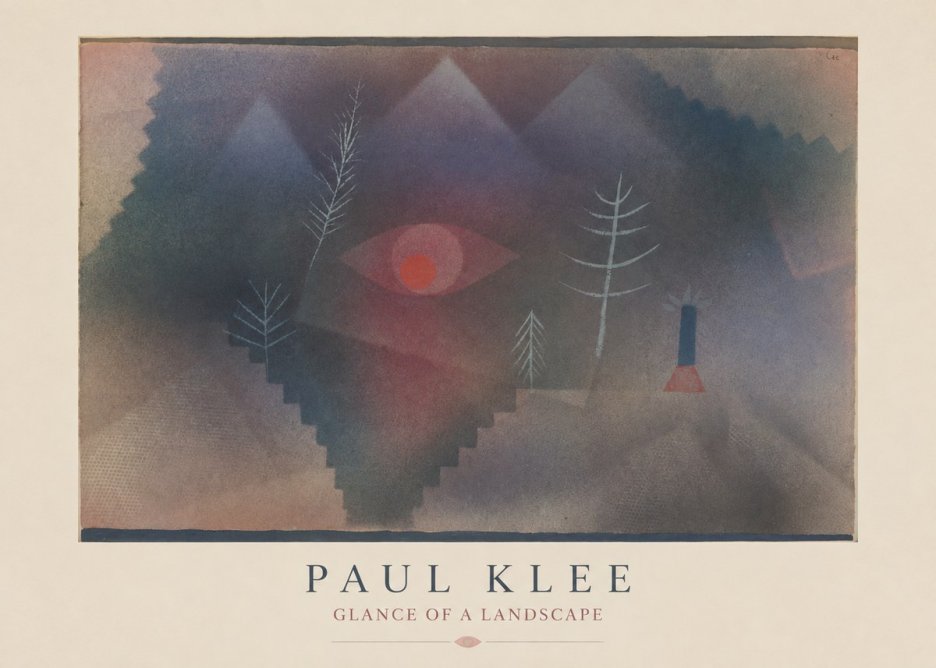 Paul Klee Glance of a Landscape No4 - Poster