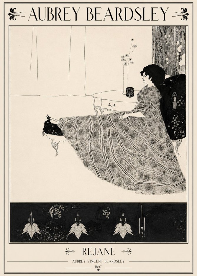 Aubrey Beardsley Rejane II No2 - Poster