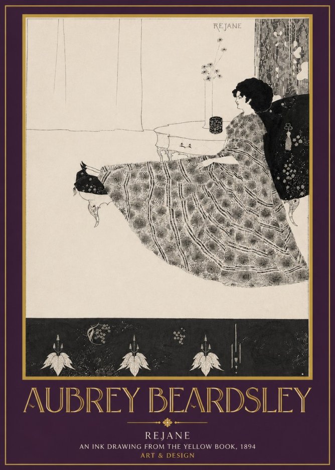 Aubrey Beardsley Rejane II No3 - Poster
